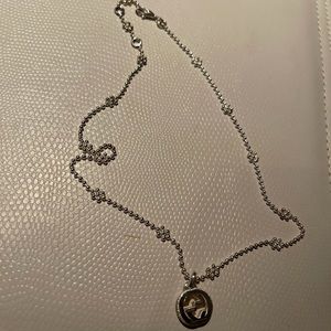 Gucci interlocking silver g necklace